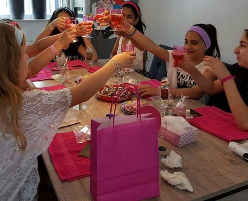 tiener make-up party voor meiden